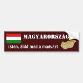 Hongaarse vlag + kaartBumpersticker Bumpersticker (Voorkant)