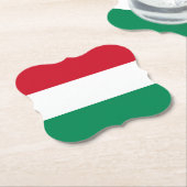 Hongaarse vlag kartonnen onderzetters (Gekanteld)