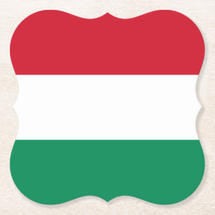 Hongaarse vlag kartonnen onderzetters