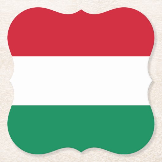 Hongaarse vlag kartonnen onderzetters (Voorkant)