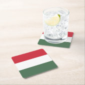 Hongaarse vlag kartonnen onderzetters (Insitu)