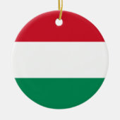 Hongaarse vlag keramisch ornament (Voorkant)