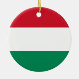 Hongaarse vlag keramisch ornament