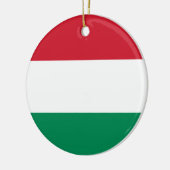 Hongaarse vlag keramisch ornament (Links)