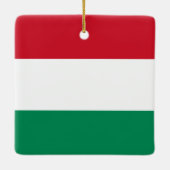 Hongaarse vlag keramisch ornament (Achterkant)