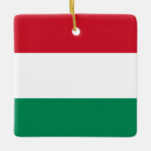 Hongaarse vlag keramisch ornament