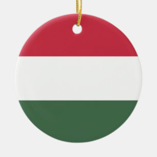 Hongaarse vlag keramisch ornament