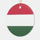Hongaarse vlag keramisch ornament (Links)