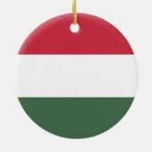 Hongaarse vlag keramisch ornament (Achterkant)