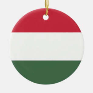 Hongaarse vlag keramisch ornament