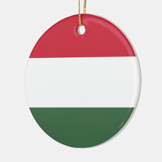 Hongaarse vlag keramisch ornament (Links)