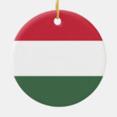 Hongaarse vlag keramisch ornament (Achterkant)