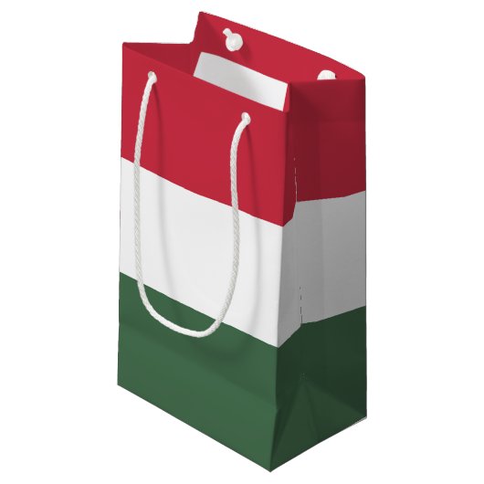 Hongaarse vlag klein cadeauzakje (Voorkant Gekanteld)