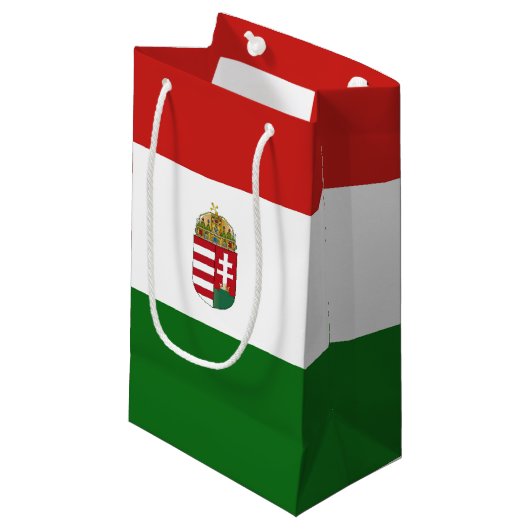 Hongaarse vlag klein cadeauzakje (Voorkant Gekanteld)