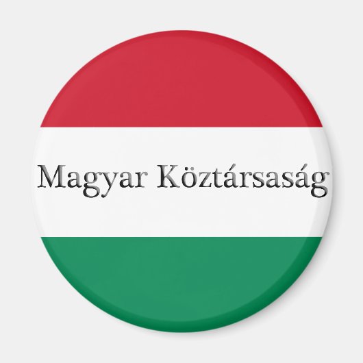 Hongaarse vlag kleuren magneet (Voorkant)