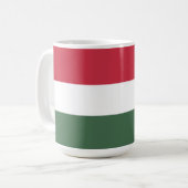 Hongaarse vlag koffiemok (Voorkant links)