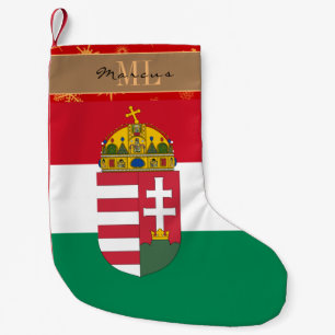 Hongaarse Vlag kous, Hongarije, monogram Kleine Kerstsok