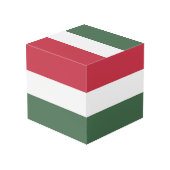 Hongaarse vlag kubus (Achter hoekig)
