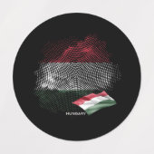 Hongaarse vlag labels (Design 2)