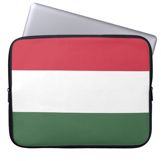 Hongaarse vlag laptop sleeve (Voorkant)