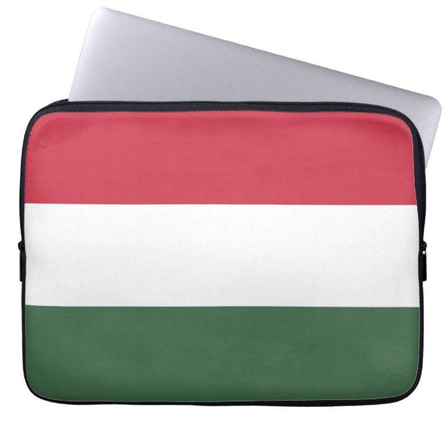 Hongaarse vlag laptop sleeve (Voorkant)