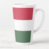 Hongaarse vlag latte mok (Rechts)