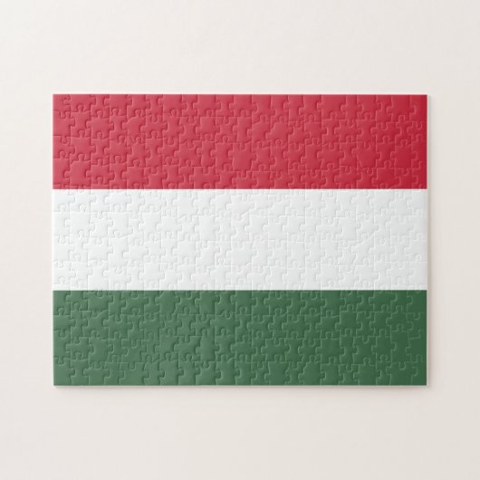 Hongaarse vlag legpuzzel (Horizontaal)