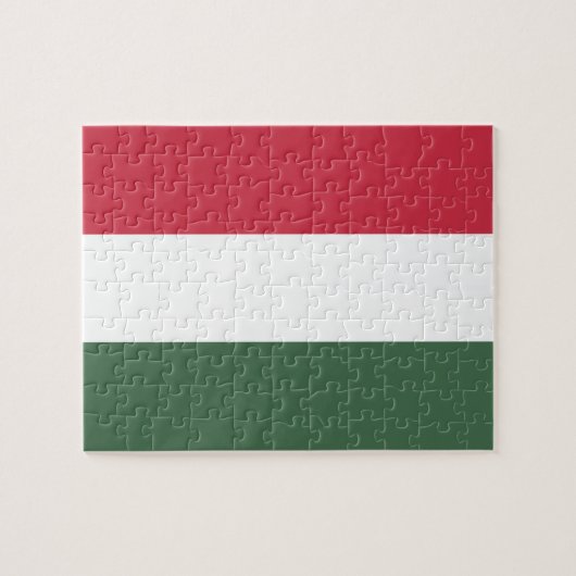 Hongaarse vlag legpuzzel (Horizontaal)