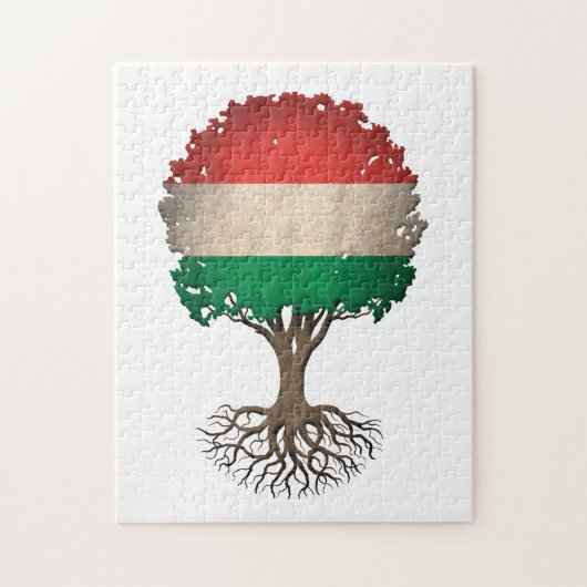 Hongaarse vlag legpuzzel (Verticaal)