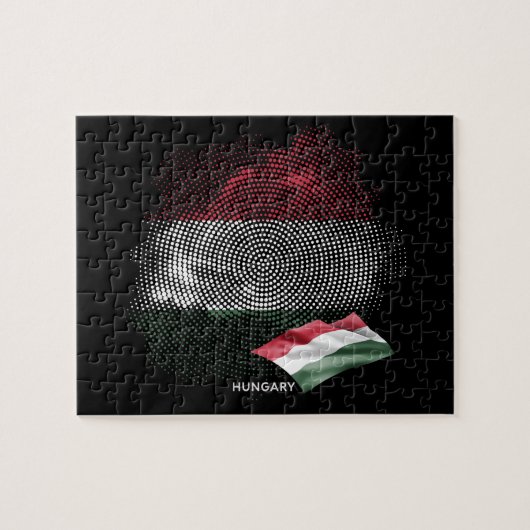 Hongaarse vlag legpuzzel (Horizontaal)