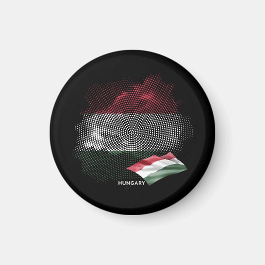 Hongaarse vlag magneet (Voorkant)