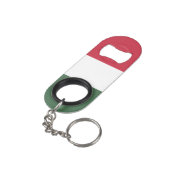 Hongaarse vlag mini flessenopener (Achterkant Gekanteld)