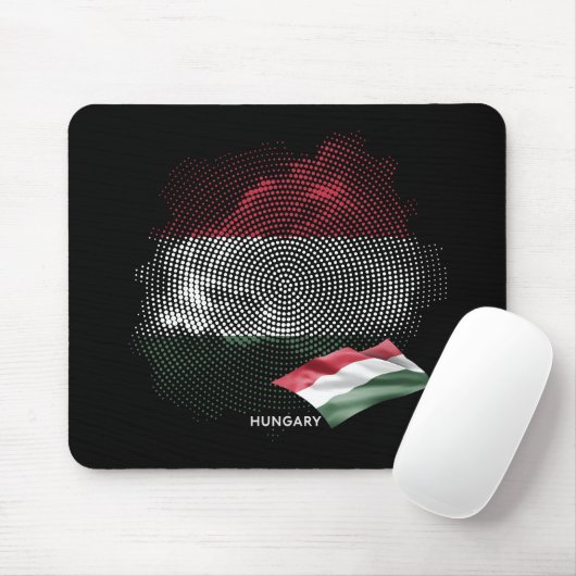 Hongaarse vlag muismat (Met muis)