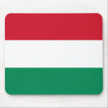 Hongaarse vlag muismat<br><div class="desc">wereldwijde vlaggenproducten - Je kunt je eigen tekst toevoegen.</div>