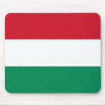 Hongaarse vlag muismat<br><div class="desc">wereldwijde vlaggenproducten - Je kunt je eigen tekst toevoegen.</div>