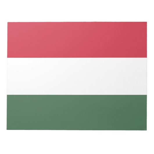Hongaarse vlag notitieblok (Voorkant)