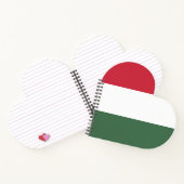Hongaarse vlag notitieboek (Binnen)