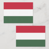 Hongaarse vlag notitiekaartje (Voorkant / Achterkant)