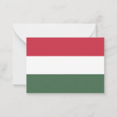 Hongaarse vlag notitiekaartje (Achterkant)