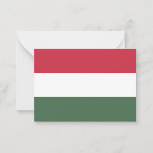 Hongaarse vlag notitiekaartje