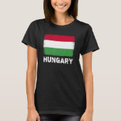 Hongaarse vlag ondersteunt Hongaarse Mannen T-shirt (Voorkant)