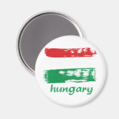 Hongaarse vlag ontwerp magneet (Voorkant / Achterkant)