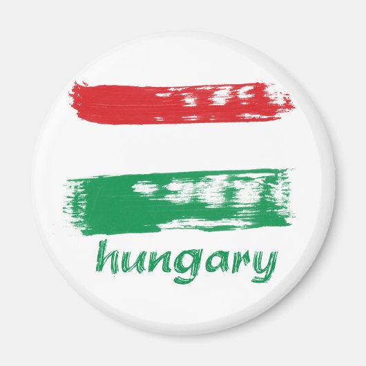 Hongaarse vlag ontwerp magneet (Voorkant)