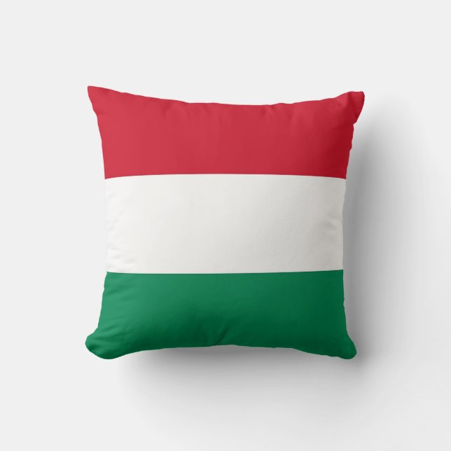 Hongaarse vlag op Amerikaanse MoJo Pillow Kussen (Voorkant)