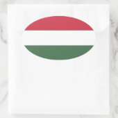 Hongaarse vlag ovale sticker (Tas)