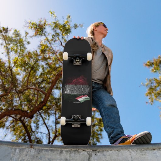 Hongaarse vlag persoonlijk skateboard (Buiten 1)
