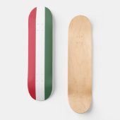Hongaarse vlag persoonlijk skateboard (Voorkant)