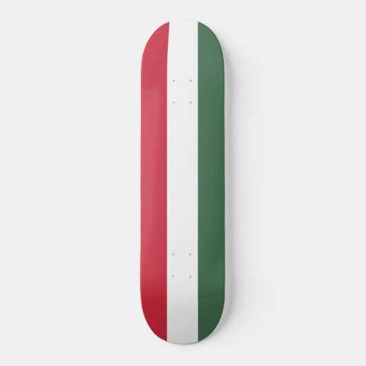 Hongaarse vlag persoonlijk skateboard (Voorkant)