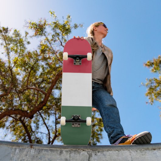 Hongaarse vlag persoonlijk skateboard (Buiten 1)