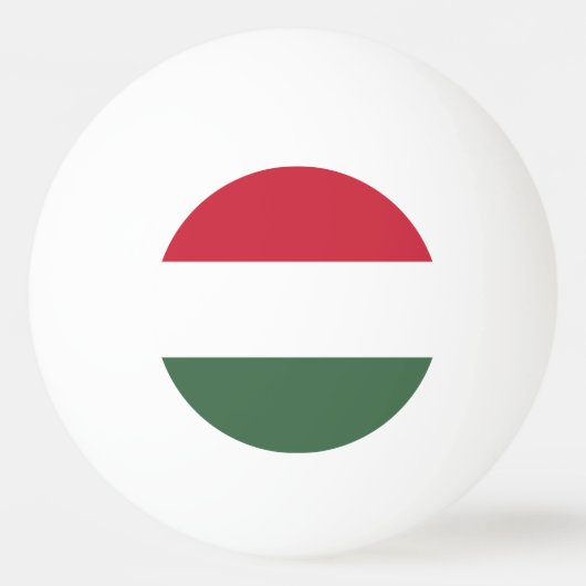 Hongaarse vlag pingpongbal (Voorkant)